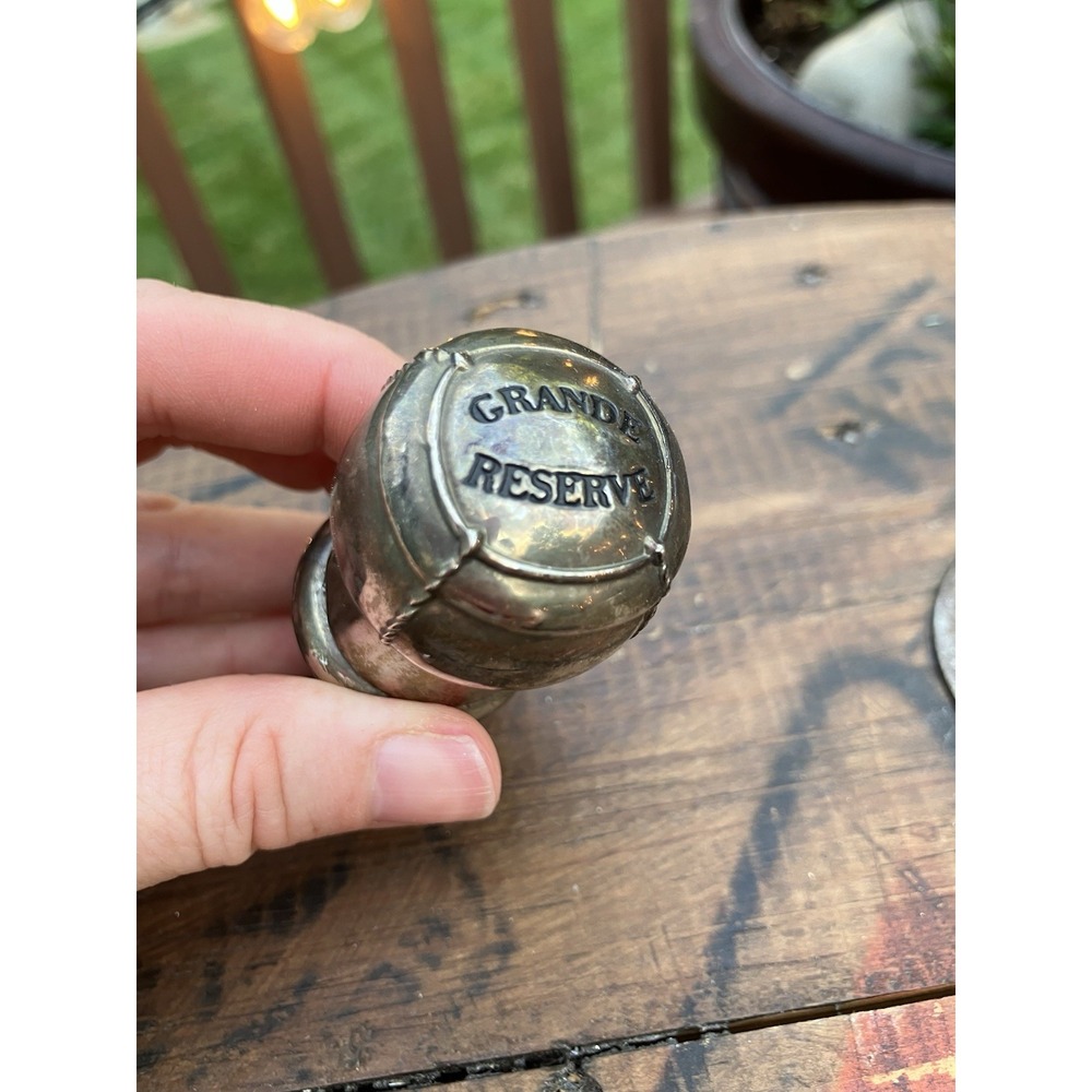 Silea Grande Reserve Champagne Bottle Stopper Wine Sealer Silver Tone 3" Barware
